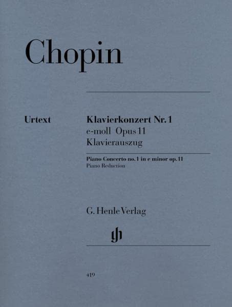 Konzert 1 E-Moll Op 11 Klav Orch. Klavier, Klavier...