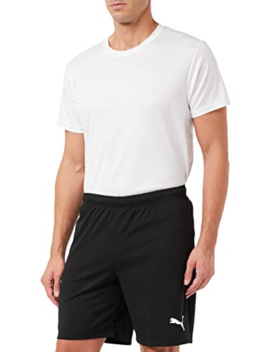 PUMA mens Shorts, Puma Black-puma White, L