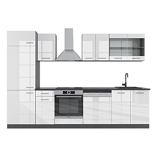 VICCO KÜCHE R-LINE 300 cm KÜCHENZEILE...