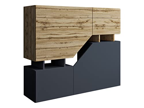 Kommode Nesezi mit 4 Türen, Anrichte, Highboard,...