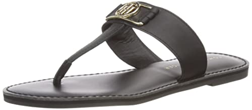 Tommy Hilfiger Damen Th Hardware Leather Flat Mule...