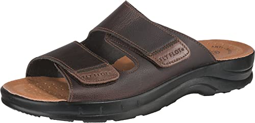 FLY FLOT Herren 665642 Flache Sandale, braun, 45...