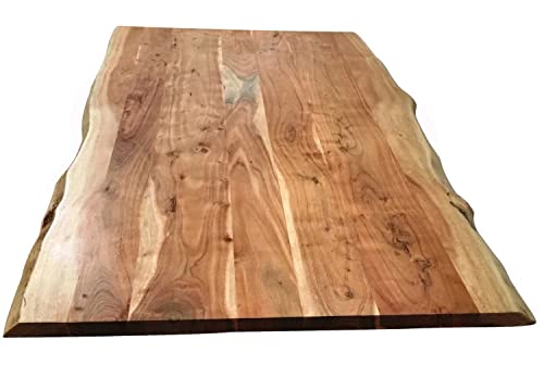 SAM Tischplatte 160x85 cm, Akazie Natur, Baumkante...