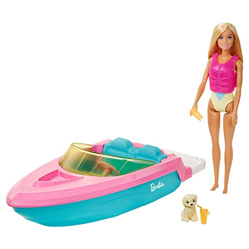 Barbie GRG30 - Puppe und Boot mit Hündchen und...
