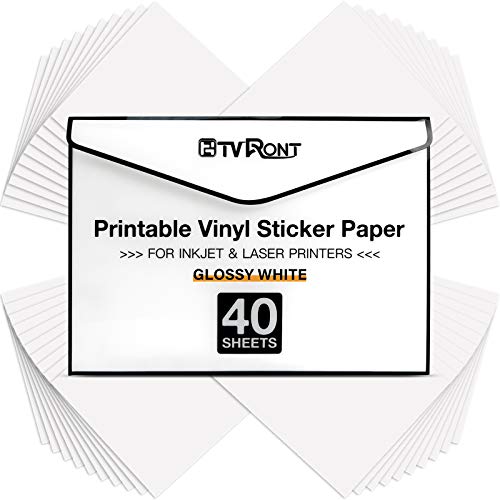 40 Blätter Bedruckbares Vinyl-216x280 mm für...