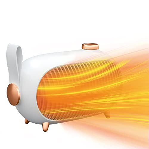 DANGZW Mini Keramik Heizlüfter, 900W Tragbare...