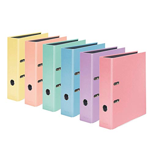 Color-Ordner 8 cm breit DIN A4 (6 Ordner, sortiert...