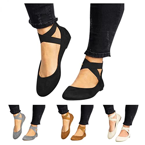 JoCome Damen Klassische Ballerinas,Damen...