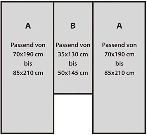 Spannbettlaken 3er-Set für Wohnmobil oder...