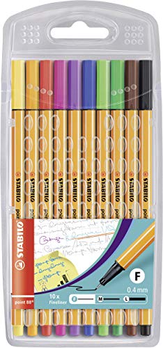 Fineliner - STABILO point 88 - 10er Pack - 10...