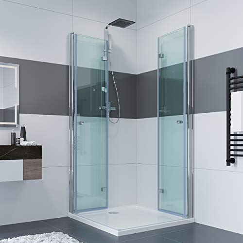 IMPTS 90 x 90 x 185 cm Duschkabine Eckeinstieg...