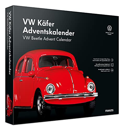 FRANZIS 55255 - VW Käfer Adventskalender rot,...