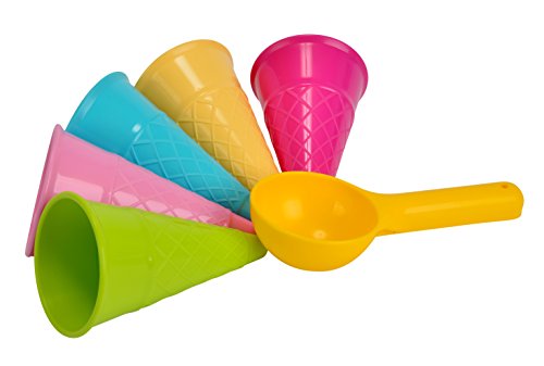Simba 107108605 - Sandformen Eis, 5 Waffeln, 1...