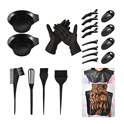 Haarfärbepinsel Haarfärbeset, 21 Teile DIY Haare...