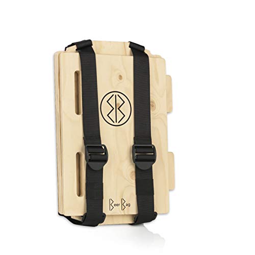 Beer Bag Rucksack aus Holz zum Tragen von...