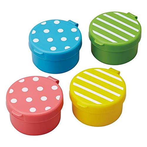 dot stripe mini sauce containers for Bento Box...