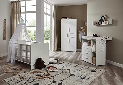 Babyzimmer Aliya in weiß in verschiedenen...