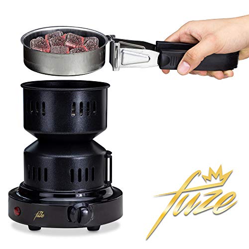 Fuze Kohlegrill Shisha Schwarz – tragbarer...