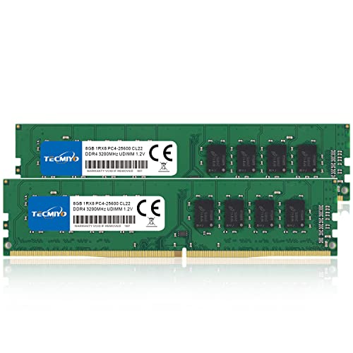 TECMIYO DDR4 16GB (2X8GB) 3200MHZ PC4-25600...