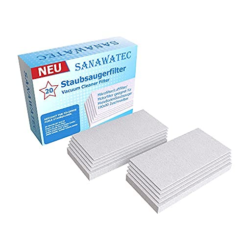 SANAWATEC 20x Mikrofilter Luftfilter Abluftfilter...