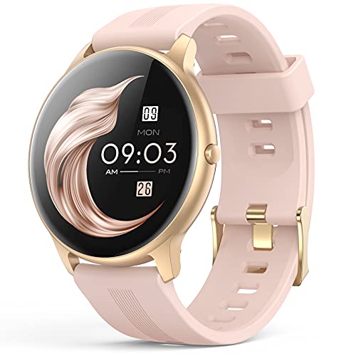 Smartwatch, AGPTEK 1,3 Zoll runde Armbanduhr mit...