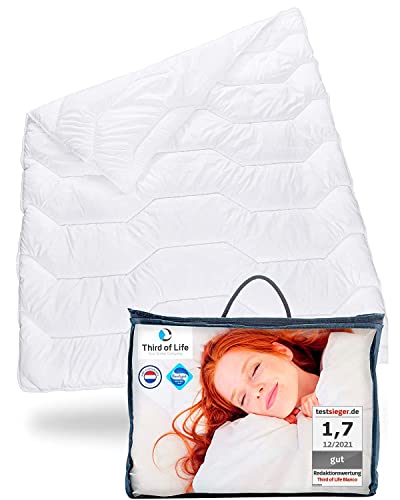 Bettdecke 135x200 Blanco | Flauschige Schlaf-Decke...