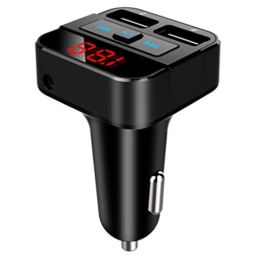 Bluetooth FM Transmitter, Uekars Autoradio-Adapter...