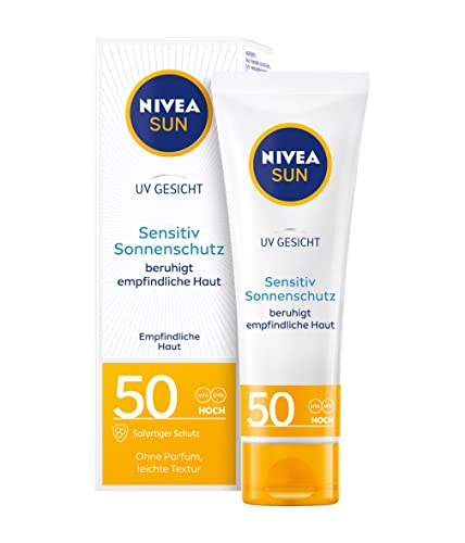 NIVEA SUN UV Gesicht Sensitiv Sonnencreme LSF 50+...