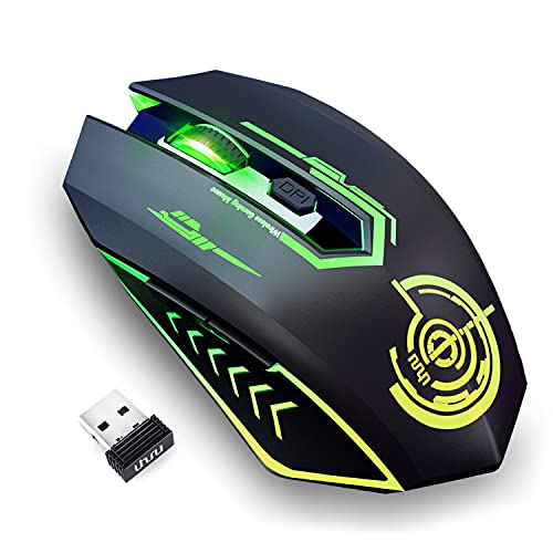 UHURU Kabellose Gaming Maus, Wireless Gamer Mouse...