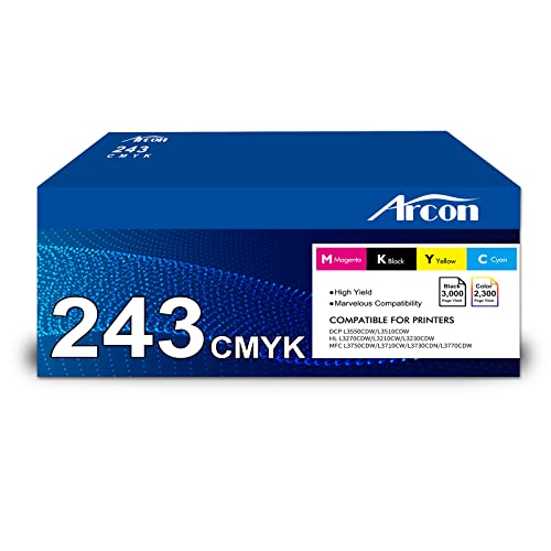 4er-Pack TN-243CMYK TN247 TN243 als Ersatz für...