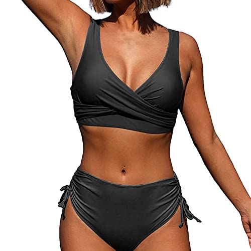Jarseila Damen Badeanzug Crossover Bikini Set...