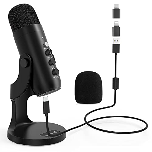 USB Mikrofon, ZealSound Kondensator Microfon für...