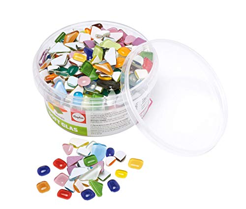Rayher Soft Glas Mosaik Mix, polygonal...