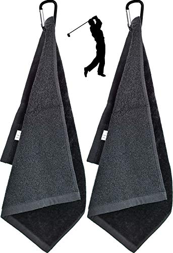 2 Stück Premium Golf-Handtücher aus...