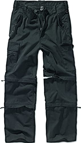 Brandit Savannah Herren Zip Hose Schwarz S