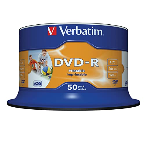 Verbatim DVD-R 16x Matt Silver 4.7GB, 50er Pack...