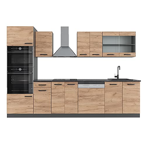 VICCO KÜCHE R-LINE 300 cm KÜCHENZEILE...