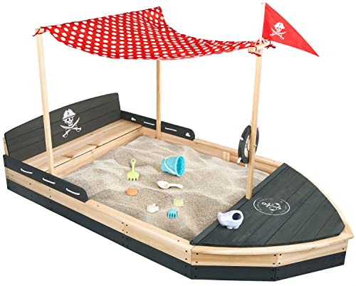 Piratenschiff Sandkasten aus Holz | Boot |...