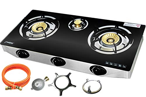 Phönix PS-3 Gaskocher 3 flammig Gaskochfeld 8,8...