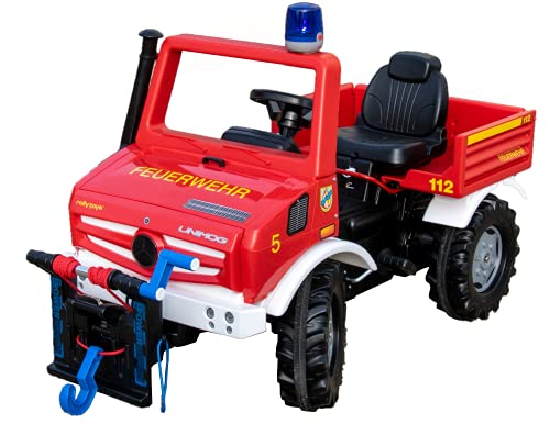 Rolly Toys Unimog Feuerwehr Tretauto mit Seilwinde...