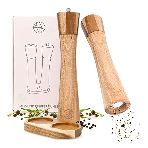 VESTAhome Salz und Pfeffermühle Holz Groß (27...