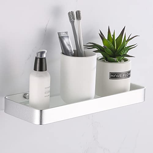GERUIKE Glasablage Badregal, Duschablage, Glas...