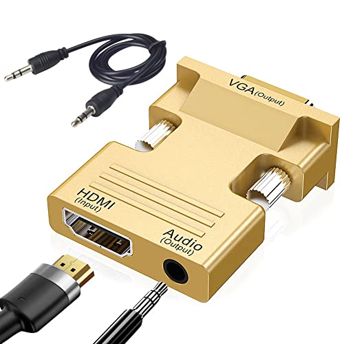 HDMI auf VGA Adapter, Seminer 1080P HDMI Buchse...