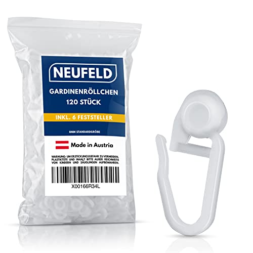 NEUFELD® 120 Gardinenröllchen für Innenlauf...