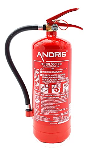 ANDRIS® Feuerlöscher 4kg ABC Pulverlöscher mit...