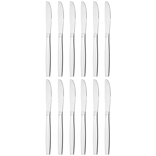 GRÄWE Tafelmesser aus Edelstahl, 12er Messer Set,...