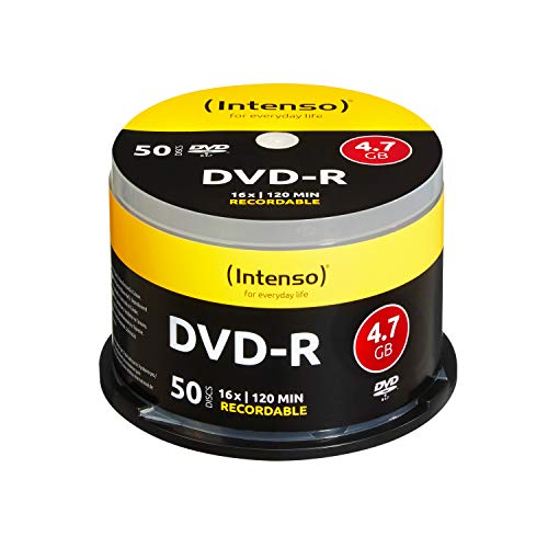 Intenso DVD-R 16x Speed 50er Spindel DVD-Rohlinge