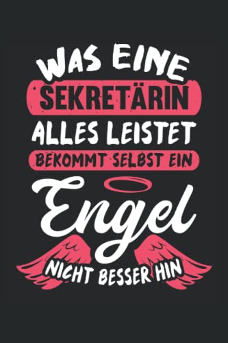 Sekretärin Notizbuch (liniert) Engel Bürohumor...