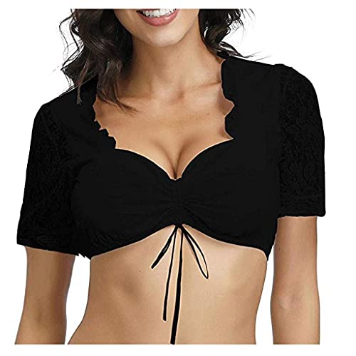 Generic Dirndl Damen Dirndl BH Dirndlbluse Spitze...