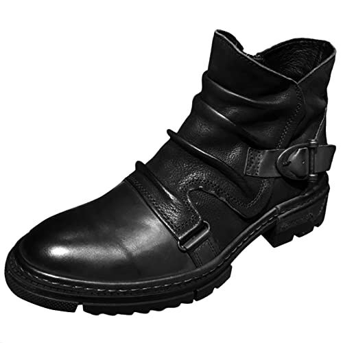 LLDG Herren Chelsea Boots PU Leder Stiefeletten...